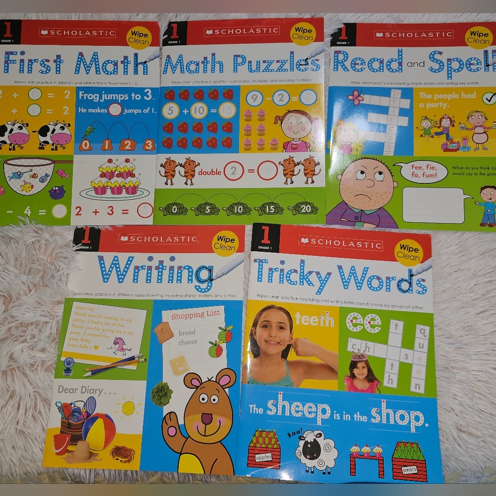 Scholastic Ealry Learners Wipe Clean Workbooks